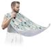 Cartoon Penguins Beard Bib Apron Beard Bib Hair Catcher for Men Shaving and Trimming Non-Stick Waterproof Beard Cape Grooming Cloth with 2 Suction Cups Gifts for Men