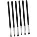 Baluue 12 Pcs Flat Eyebrow Brush Eyebrow Eyeliner Brush Eyeliner Makeup Brush Eye Brush Wooden Handle Black - Buy Online on GoSupps.com