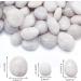 LONTOM 2.2lb White Pebbles Natural Decorative Stone Polished Gravel River Rocks for Plants Home DIY Decor Aquarium Gravel Vase Fillers Fairy Garden Landscaping Outdoor Stones - Buy Online on GoSupps.com
