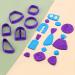 BABORUI 118Pcs Polymer Clay Cutters Kit - Set of 18 Tools for Jewelry Making with Earring Cards & Hooks, Classic Theme - Buy Online on GoSupps.com