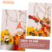 OUNONA 4 Boxes Thanksgiving Pendant Ornament Decor Festival Hanging Gnome Wooden Pendant Manual Accessories - Buy Online on GoSupps.com