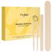 Mylee Assorted Disposable Wooden Waxing Spatulas Pack of 200 Smooth & Natural Wooden Sticks 4 Sizes for Precision Hair Removal Soft or Hard Wax Applicator for Body Face Eyebrow Legs Bikini
