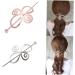 Celtic Hair Clips Metal Hairpin Stick Bun Holder Dress Hair Pins Knitted Flower For Long Hair Jewelry Braids Hair Slide Clip With Stick - Buy Online on GoSupps.com