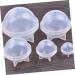 STOBOK 2pcs Silicone Molds for Resin Casting Ice Mold Mini Round Mold Coaster Molds Lamp Shades Silicone Jewelry Mold Epoxy Sphere Mold Resin Casting Molds Resin Mold Manual Ball White 4CM - Buy Online on GoSupps.com