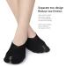 Portable Bunion Relief Toe Separator Socks for Women - Soft, Elastic & Breathable - Valgus Corrector - Ideal for Work - Black - Buy Online on GoSupps.com