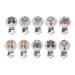 Vivitoch Wooden Pacifier Clip Various Patterns 5 Pack