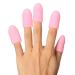 Wearable Nail Soakers Pad Holder  UV Gel Polish Remover Caps Tips  Acrylic Off or Nail Art Removal Tools. 10 Pieces Fingers  Reusable Silicone  HOT PINK