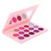 Beatifufu 15 Eyeshadow Palette Colorful Eyeshadow Woman Eyeshadow Compact Glitter Eyeshadow Purple