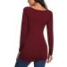 Love2Mi Maternity Nursing Shirt - Short Sleeve V-Neck Breastfeeding T-Shirt XL Weinred - Buy Online on GoSupps.com