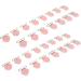 30-Pack Pink Galvanized Pacifier Clips - Perfect for Crafting & DIY Projects - Buy Online on GoSupps.com