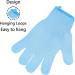 2Pcs Exfoliating Gloves - Bamboo Shower Gloves - Bath and Body Exfoliator Mitts - Scrubs Away Ingrown Hair and Dead Skin - for Shower Spa Massage and Dead Skin Cell Remover Loofah - Blue 1 pair blue - Buy Online on GoSupps.com