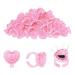 Studio Limited Eyelash Extension Glue Ring (200 PCS) Disposable Heart Shape Glue Cups Holder for Smart Lash Fans and Blossoms in Pink Lash Extension Supplies for Volume Lashes Lovely Disposable Rings