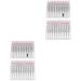 Frcolor 48 STK TWEASER tweezers For hair removal tweezers for women face hair removal tweezers made of stainless steel tweezers with sloping pointed pointed tweezers Heart button Miss