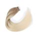 SixStar Hair Tape-In Extensions 40cm | 50g 16 Inch Balayage Ash Brown to Ash Blond | Real Hair for Women - Buy Online on GoSupps.com
