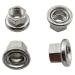ZYAMY 4pcs M10 Nuts Track Nuts Bicycle Bike Wheel Hub Axle Nuts Bicycle Accessories Cycling Parts for Dead Flying Front Rear Hubs with Antiskid Pattern