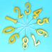 Birthday Candle Cake Number 0-9 | Gold Numeral Candles for Birthday Celebration - Shop Now - Buy Online on GoSupps.com