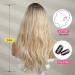 Oefei 24-Inch Blonde Wigs for Women - Long Curly Synthetic Hair with Dark Roots for Daily Party & Cosplay Wear - Buy Online on GoSupps.com