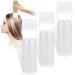 WUIOWPPIC 3Pcs Hair Dying Brush Bottle Lightweight Root Comb Hair Tools Applicator Bottles Hair Color Brush with Graduated Scale for Salon Hair Coloring Dying Oil Medicine 120ML (3PCS White)