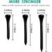 THIODOON Natural Wood Golf Tees - Pack of 100 - 3-1/4 inch & 2-3/4 inch - Mixed Colors - Reduce Side Spin & Friction - Buy Online on GoSupps.com