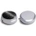 Buy Round Black White Glitter Pill Box | 3 Compartment Portable Medicine Organizer | Decorative Metal Pocket Pill Case - Buy Online on GoSupps.com