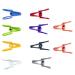 Luojuny stainless steel laundry non-slip clothing bars 10 pieces clothes bar clips elastic robust windproof ideal for socks underpants scarves food packaging Random color