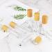 10ml Glass Roll On Bottles - 10 Pack Essential Oil & Perfume Roller Bottles with Stainless Steel Roller Ball & Bamboo Lids | International Shipping - Buy Online on GoSupps.com
