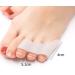 Toe Separator Bunion Corrector for Women Men - Toe Straightener with 2 Loops - Restore Toes Shape - 2 Pairs White - Buy Online on GoSupps.com