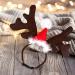 Christmas Pet Headband - Adjustable Reindeer Antlers & Moose Costume for Dogs & Cats | Perfect Holiday Gift Outfit - Buy Online on GoSupps.com