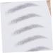 AUTSUPPL 4 Pcs 3d Eyebrow Stickers Bionic Eyebrow Water Transfer Waterproof Bionic Eyebrow 3d Stickers Black - Buy Online on GoSupps.com