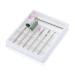Ipetboom Rotary Tool 1 Set Grinding Head Tungsten Steel Corundum Head Faux Nails 6.9x5.8cm Assorted Color