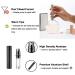 Yeejok Portable Refillable Perfume Atomizer Spray Pump - 5ml Travel Size Bottle for Men and Women, Black - Buy Online on GoSupps.com