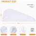Kinhwa Microfiber Hair Turban Towels - Quick-Dry Super Absorbent Soft for All Hair Types - 3 Pieces 25cm x 65cm White - Buy Online on GoSupps.com