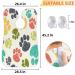 Colorful Dog Paws Print Beard Bib Apron | Waterproof Grooming Cape for Men | Hair Catcher & Trimming Aid | Perfect Gift for Dog Lovers - Buy Online on GoSupps.com