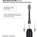 Tristan Auron 4x Replacement Toothbrush Heads - Compatible Sound Toothbrush Brush Heads (Black) for Business Class - High-Quality Electric Brush Replacement - Buy Online on GoSupps.com