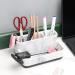 ZCCZ Marble Look Toothbrush Holder - Electric Toothpaste & Makeup Brush Stand - Bathroom Organizer with Removable Tablet - Buy Online on GoSupps.com