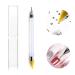 OFKPO Wax Rhinestone Picker Dual-Ended Rhinestone Picker Dotting Pen with Box Wax Tip Pencil for Nail Rhinestones Beads Gems Crystal Jewel
