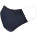 styleBREAKER Unisex Cotton Fabric Mask Plain Double Layer Reusable Washable Community Mask 08040005 Dark Blue