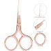 Verdant Touch Stainless Steel Scissors Stainless Steel Portable Eyebrow and Nose Hair Scissors Rose Gold Cosmetic Tool - Buy Online on GoSupps.com