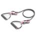 Resistance Band with Handles Adjustable Exercise Bands with Handles Resistance Bands for Physical Therapy Working Out Resistance Training Workout Bands Resistance for Women Men Pastel Pink (Adjustable 8-32 LB Resistance)