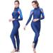 Womens Full Body Wetsuit UPF 50+ UV Protection Rash Guard Quick Dry Swimsuit - Blue - Large (125-135lb) - Buy Online on GoSupps.com