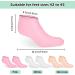 Nizirioo 3 Pack Moisturizing Socks - Gel Silicone Softening Socks for Dry Cracked Feet Care | Ideal for Women | Pink White & Skin Tones - Buy Online on GoSupps.com