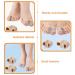 Beavorty 4Pcs Toe Separator for Overlapping Toes - Nylon Toe Spacers for Toe Valgus Correction - Men and Women Orthotics Tool - 6X3.2CM - Buy Online on GoSupps.com