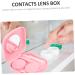 Buy SOLUSTRE 4pcs Contact Lens Case - Durable Storage Box for Contact Lenses | Mini PP Frame Holder - Buy Online on GoSupps.com