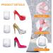 URAQT High Heel Protectors - 6 Pairs Transparent Stiletto Caps for Grass & Weddings - 3 Sizes - Buy Online on GoSupps.com