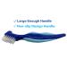 Denture Case with Cups, Toothbrush, and Holder for Travel - Blue | Dentures Container with Basket for Mouth Guard, Night Guard, Retainer - Hard Denture Organizer - Buy Online on GoSupps.com