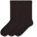 Sugar Free Sox Health & Comfort Mens Diabetic Socks Ribbed Mid-Calf 3 Pairs (10-13  Brown)
