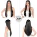 Kalyss 26 Long Synthetic Lace Front Wig for Women - Black with Brown Stripes & Dark Roots - Natural Looking Middle Part Hair Wig - Buy Online on GoSupps.com