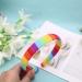 LYWYOUDDKH Women s Autumn Plush Headband - Rainbow Striped Elastic Hairband for Styling | International Shipping Available - Buy Online on GoSupps.com