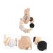 Jojofuny Wooden Baby Teething Toy - Silicone Animals Teether for Babies 0-6 Months - Buy Online on GoSupps.com