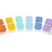 Cozycabin 7-Day Pill Organizer with Alarm - Large Weekly Vitamin & Medication Box (AM/PM) for Travel - Rainbow - Buy Online on GoSupps.com